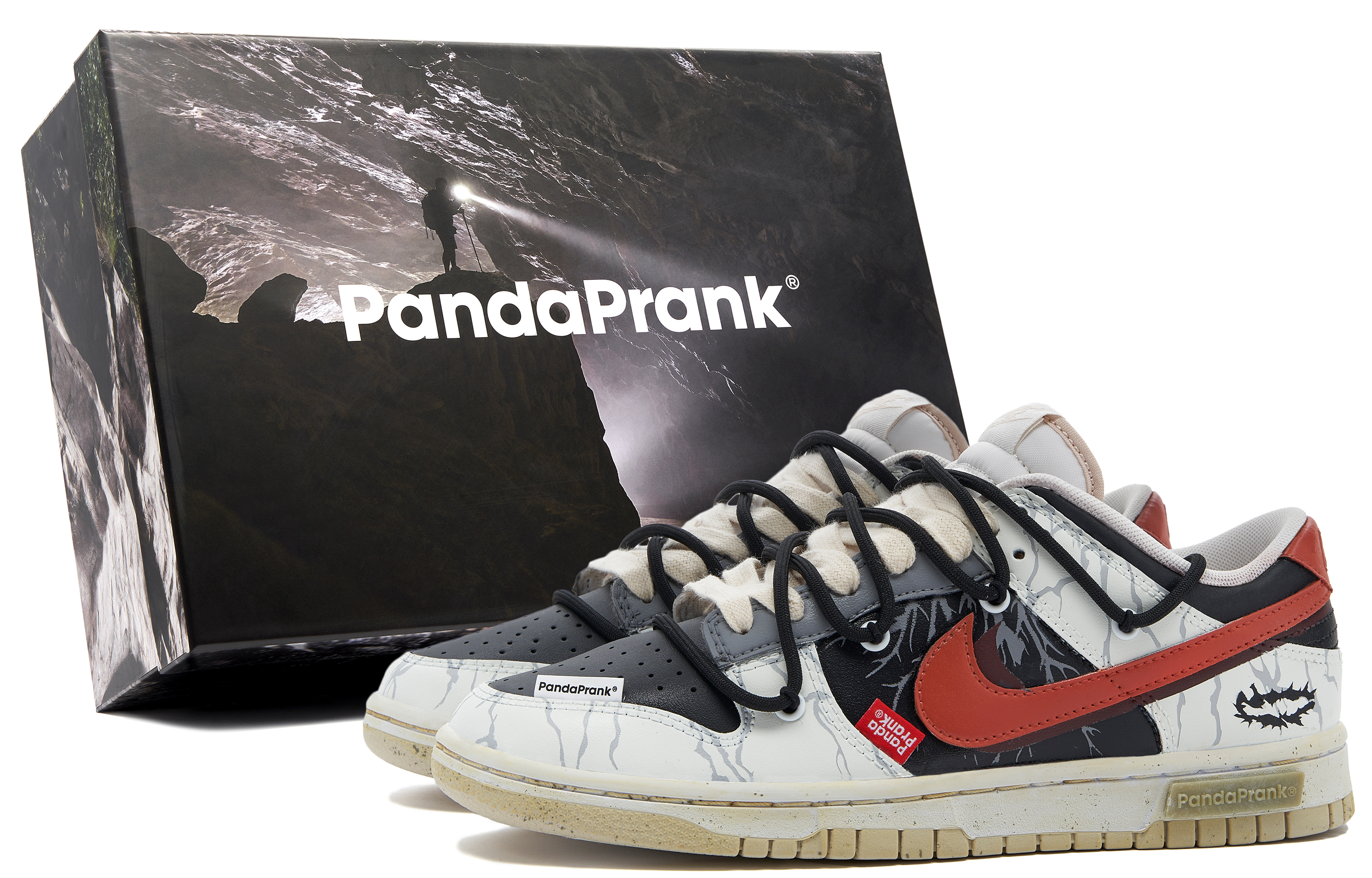 Buy [Kasut Custom] Nike Dunk Low 'Panda Mischief' DV0831-003-486718