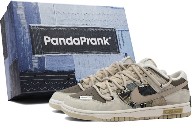 【定製球鞋】 Nike Dunk Low 熊貓惡作劇 PandaRetro 時月織夢 低筒 滑板鞋 男款 灰棕 Buy 【定製球鞋】 Nike Dunk Low 熊貓惡作劇 PandaRetro 時月織夢 低筒 滑板鞋 男款 灰棕