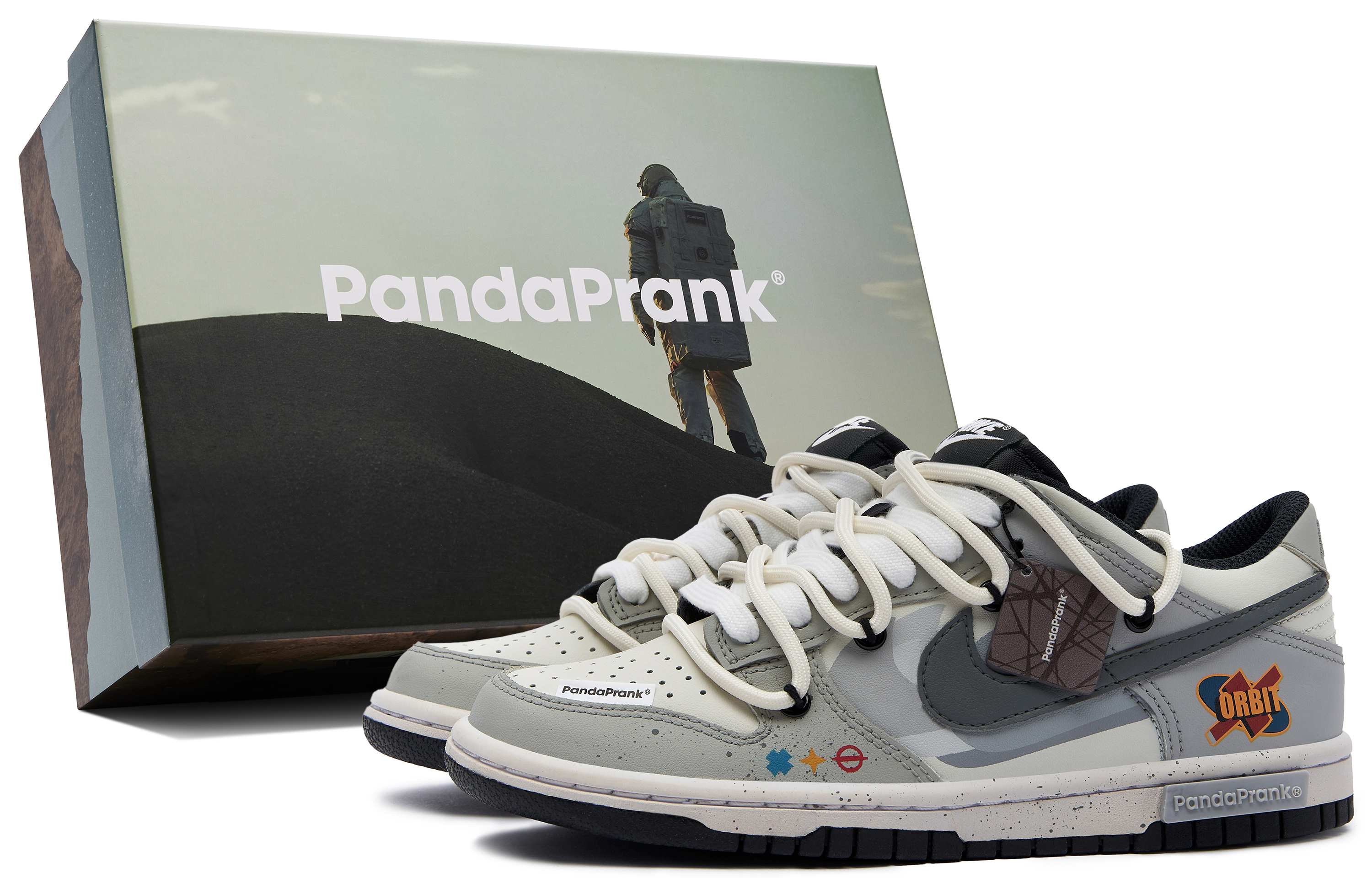 Buy [Sepatu Custom] Nike Dunk Low 'Panda Mischief' DV0831-002-481016