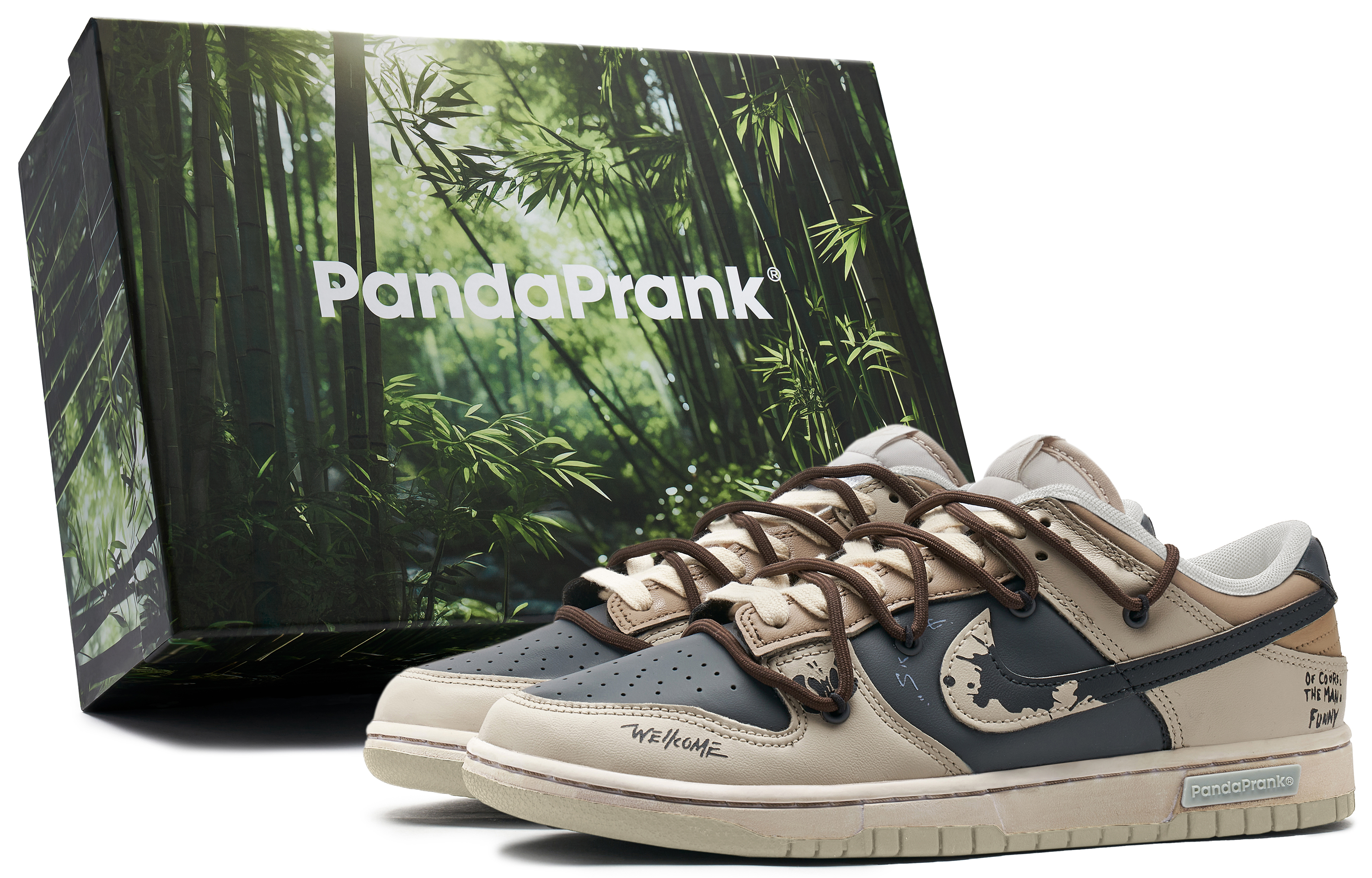 Buy [Sepatu Kustom] Nike Dunk Low 'Panda Mischief' DV0831-003-486743