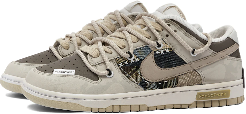 【定製球鞋】 Nike Dunk Low 熊貓惡作劇 PandaRetro 時月織夢 低筒 滑板鞋 男款 灰棕 Shop 【定製球鞋】 Nike Dunk Low 熊貓惡作劇 PandaRetro 時月織夢 低筒 滑板鞋 男款 灰棕
