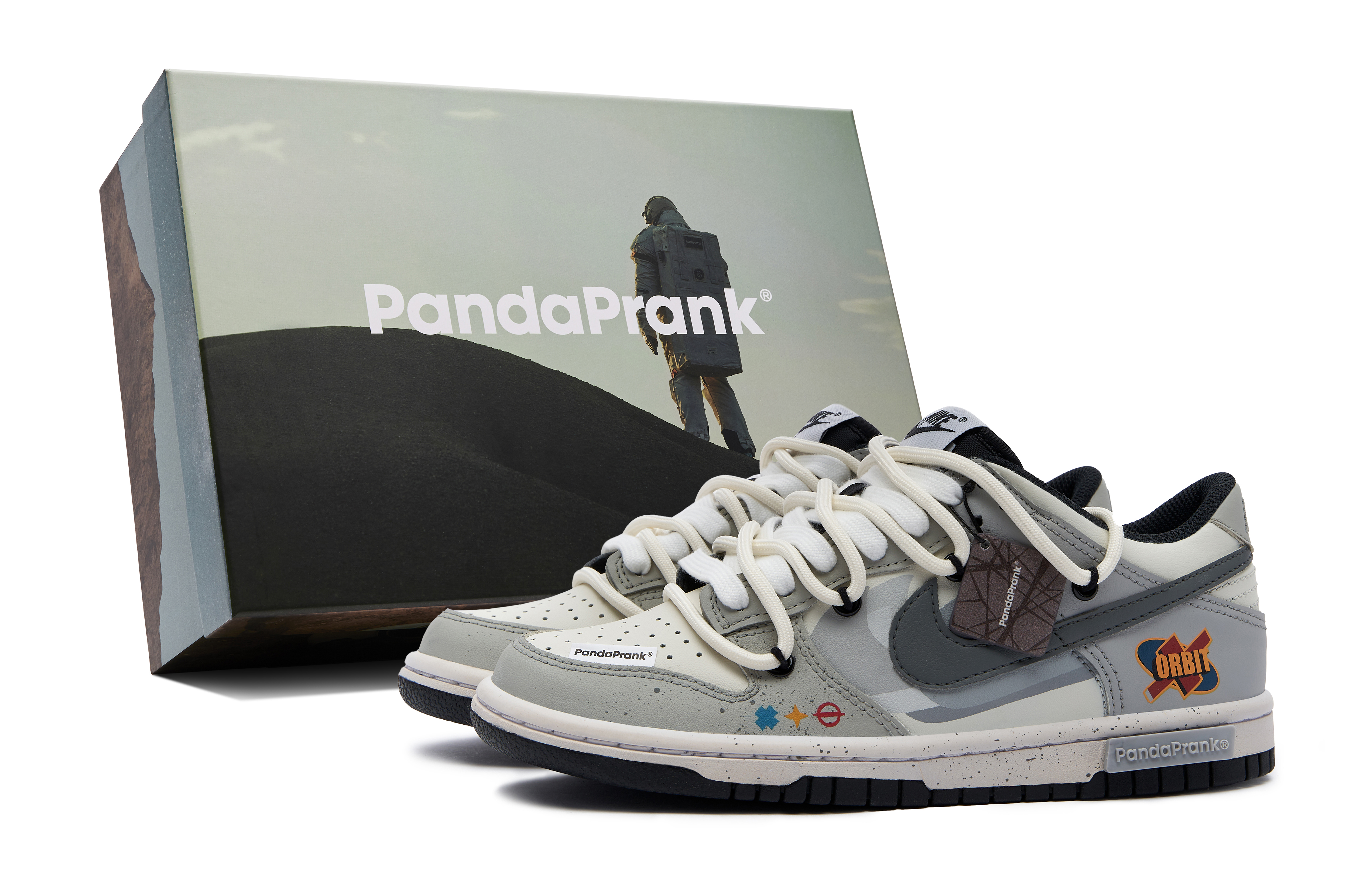 Buy [Sepatu Custom] Nike Dunk Low 'Panda Mischief Galactic Invasion' FD1232-001-481011