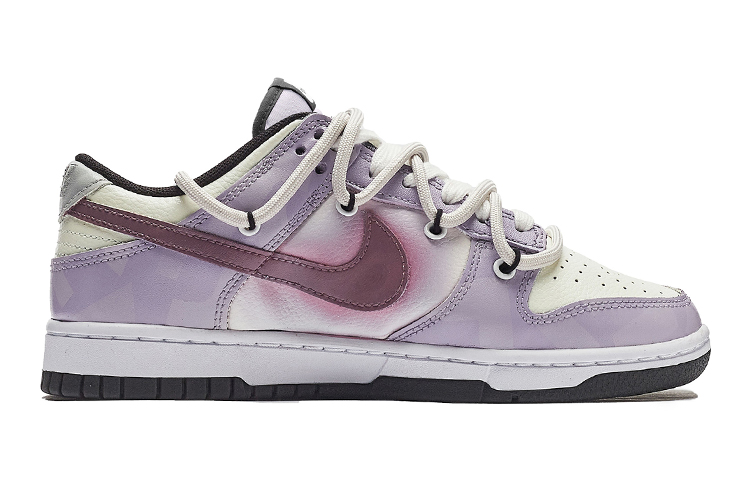 Order 【定制球鞋】Nike Dunk Low 熊貓惡作劇 樹莓 復古 做舊 紮染 情侶 板鞋 GS 薰衣草紫
