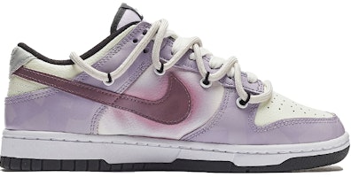 【定制球鞋】Nike Dunk Low 熊貓惡作劇 樹莓 復古 做舊 紮染 情侶 板鞋 GS 薰衣草紫 Order 【定制球鞋】Nike Dunk Low 熊貓惡作劇 樹莓 復古 做舊 紮染 情侶 板鞋 GS 薰衣草紫