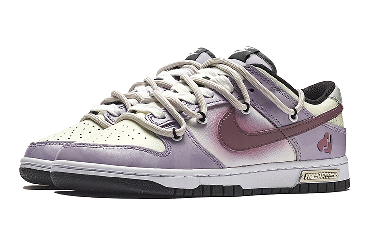 Lookbook 【定制球鞋】Nike Dunk Low 熊貓惡作劇 樹莓 復古 做舊 紮染 情侶 板鞋 GS 薰衣草紫