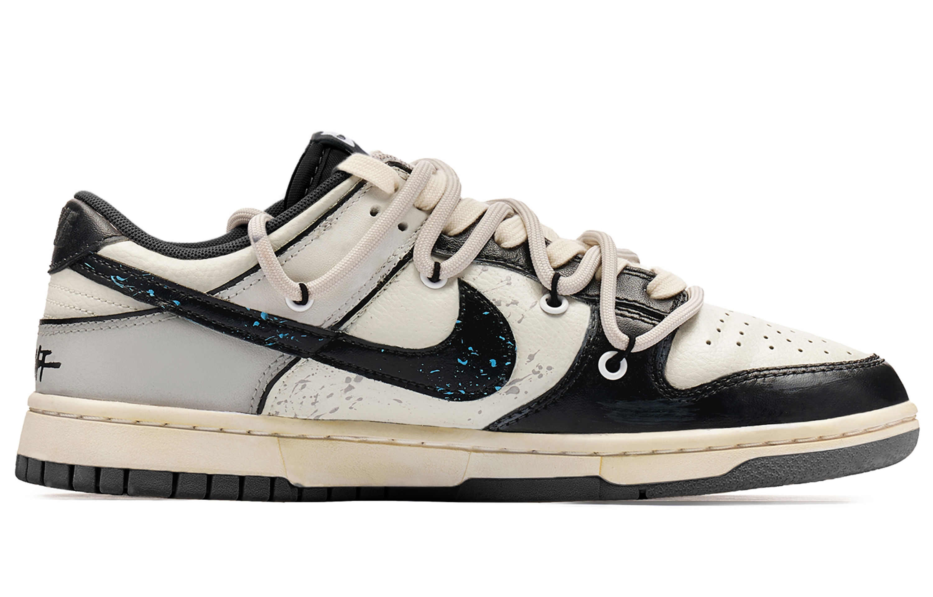 Order [Kasut Custom] Nike Dunk Low 'Panda Nakal Eksplorasi Angkasa' DV0831-002(TeamH-男款星际迷航S-BOX)