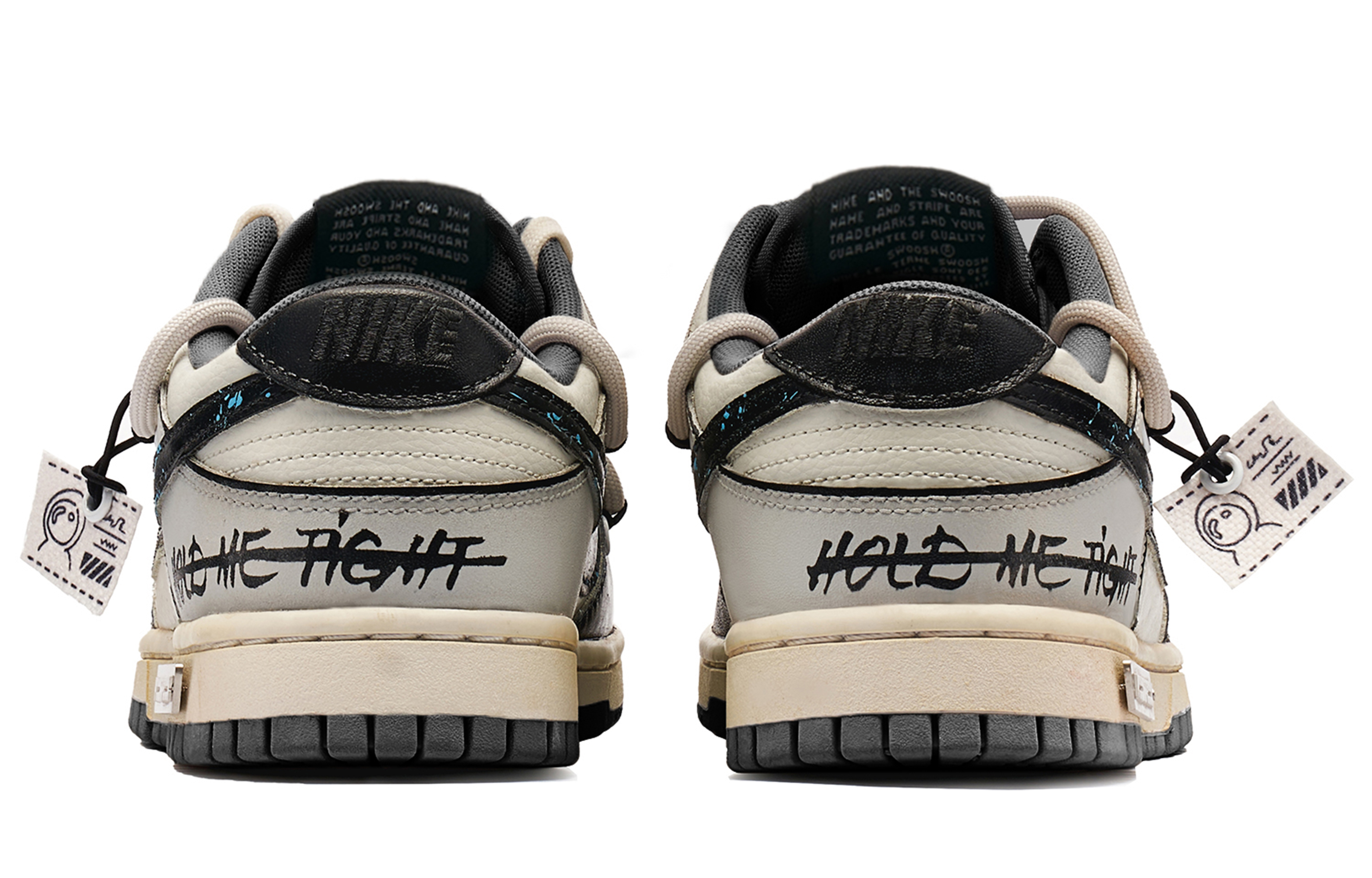 Shop [Kasut Custom] Nike Dunk Low 'Panda Nakal Eksplorasi Angkasa' DV0831-002(TeamH-男款星际迷航S-BOX)