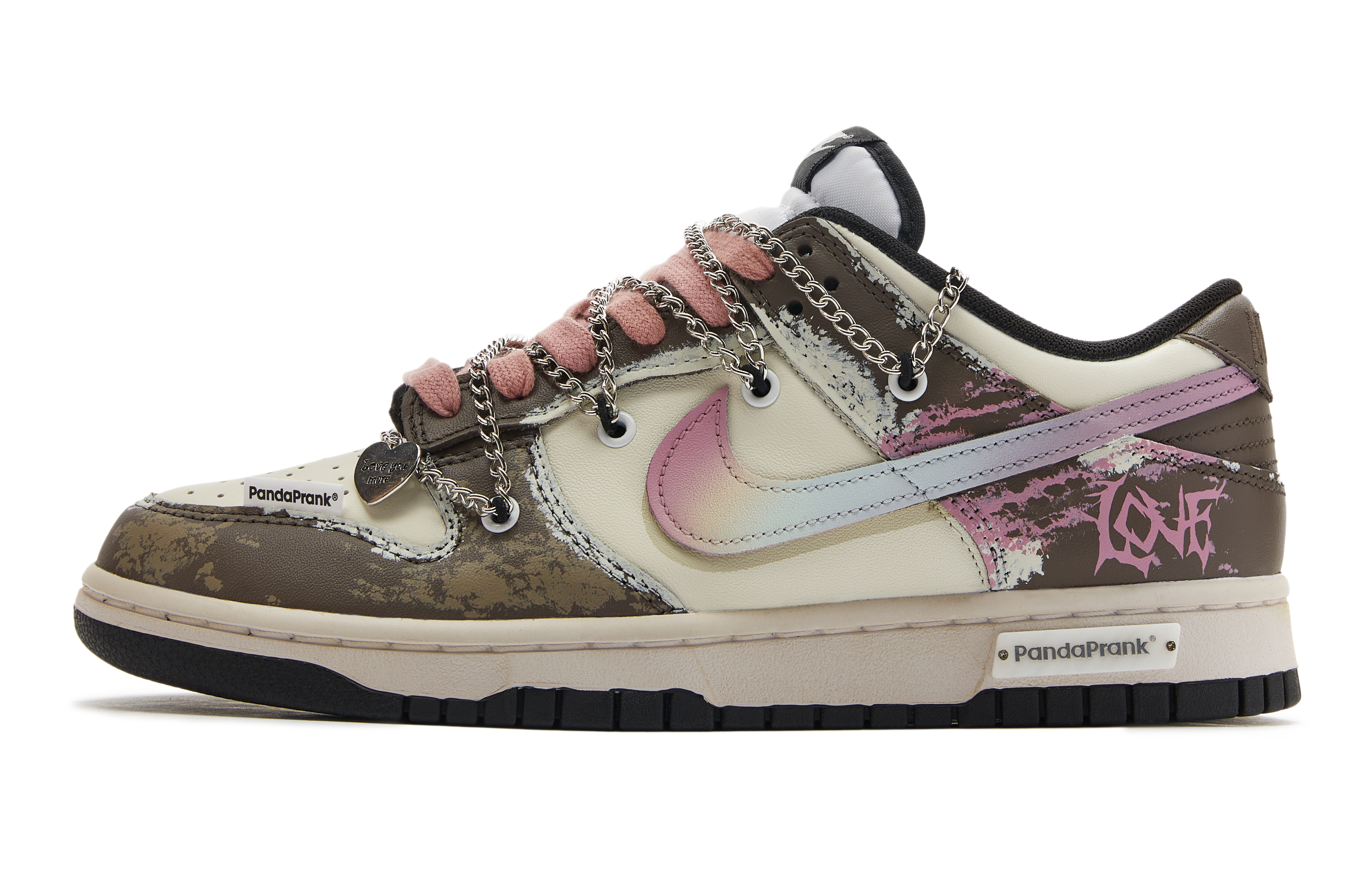 Buy [Zapatillas Personalizadas] Nike Dunk Low 'Panda Misdemeanor' CW1590-100(TeamH-女款消逝爱S-BOX)