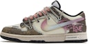 Buy 【定制球鞋】Nike Dunk Low 熊貓惡作劇 消逝愛 解構 潮流復古 百搭 低幫 板鞋 GS 棕粉
