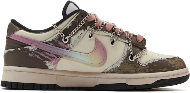 【定制球鞋】Nike Dunk Low 熊貓惡作劇 消逝愛 解構 潮流復古 百搭 低幫 板鞋 GS 棕粉 Order 【定制球鞋】Nike Dunk Low 熊貓惡作劇 消逝愛 解構 潮流復古 百搭 低幫 板鞋 GS 棕粉