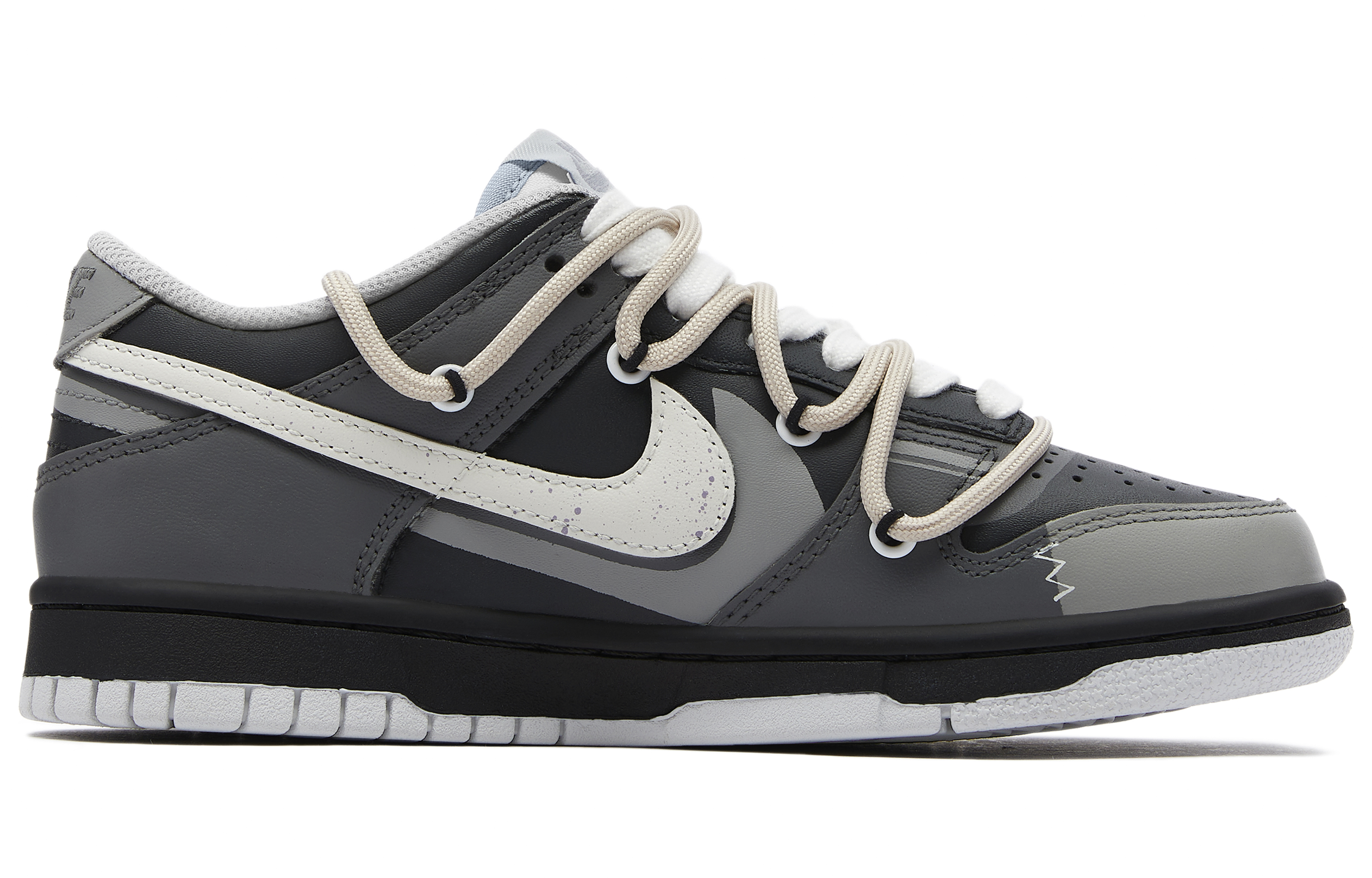 Order [Sepatu Kustom] Nike Dunk Low 'Panda Prank - Eksplorasi Kosmik' DV0831-101(TeamH-男款星球S-BOX)