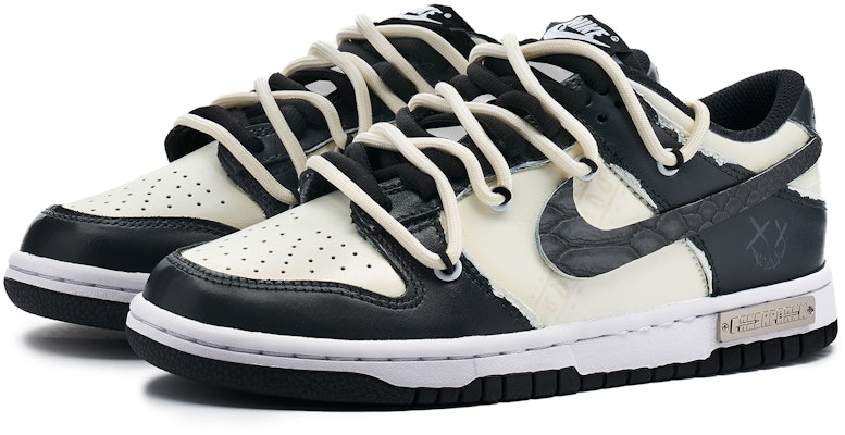 【定制球鞋】Nike Dunk Low 熊貓惡作劇 嘻哈主題 西海岸 蛇皮鉤 板鞋 男款 黑白 Lookbook 【定制球鞋】Nike Dunk Low 熊貓惡作劇 嘻哈主題 西海岸 蛇皮鉤 板鞋 男款 黑白