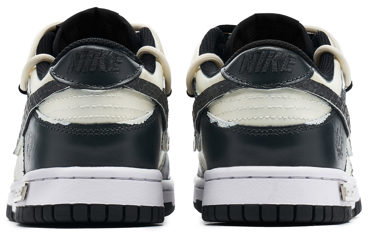 Shop 【定制球鞋】Nike Dunk Low 熊貓惡作劇 嘻哈主題 西海岸 蛇皮鉤 板鞋 男款 黑白