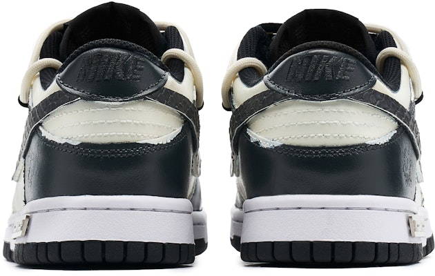 【定制球鞋】Nike Dunk Low 熊貓惡作劇 嘻哈主題 西海岸 蛇皮鉤 板鞋 男款 黑白 Shop 【定制球鞋】Nike Dunk Low 熊貓惡作劇 嘻哈主題 西海岸 蛇皮鉤 板鞋 男款 黑白