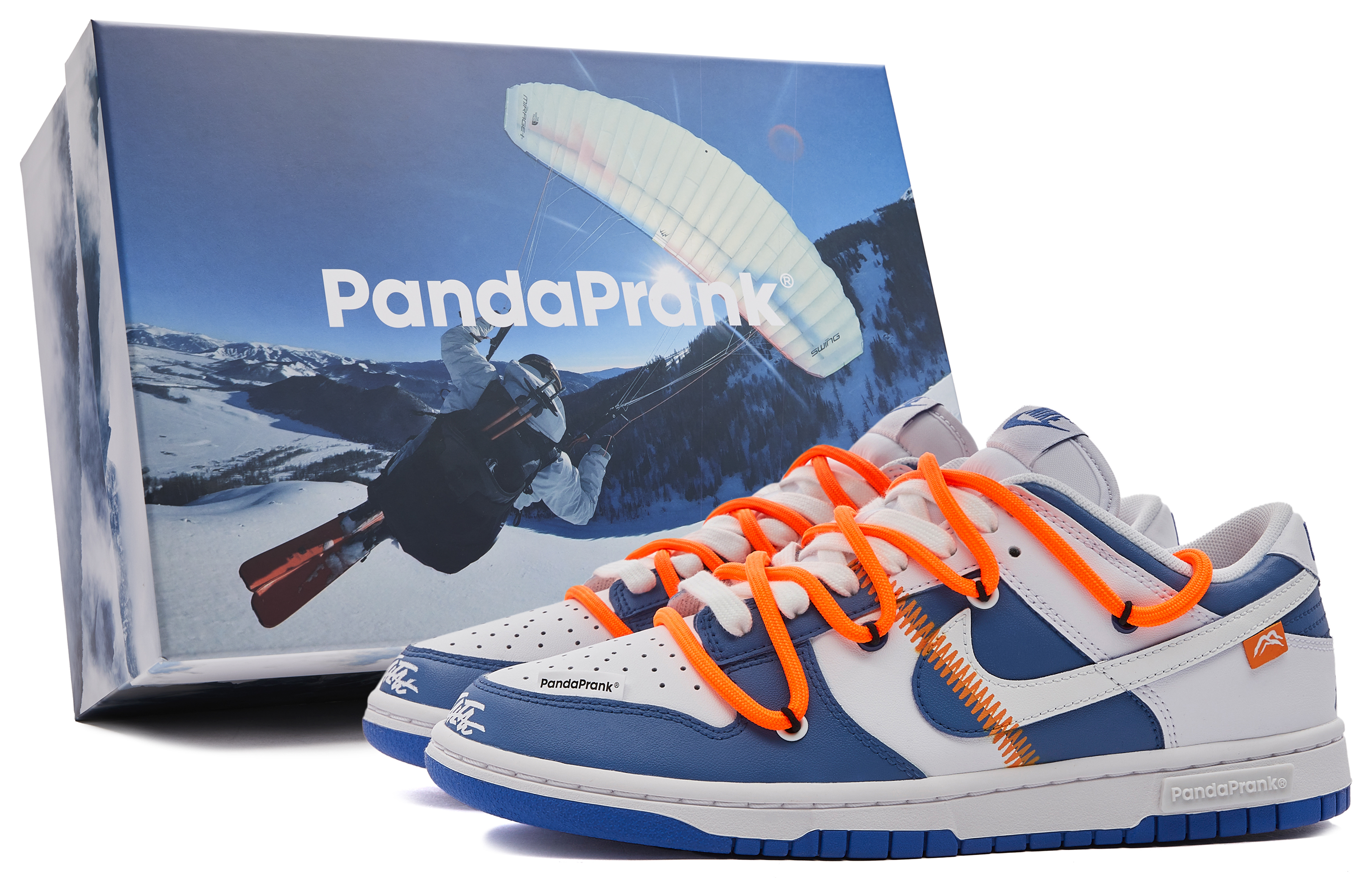 Buy 【訂製球鞋】Nike Dunk Low 熊貓惡作劇 遊境歷險 降溫 潮流百搭 耐磨 低筒 板鞋 男款 白藍
