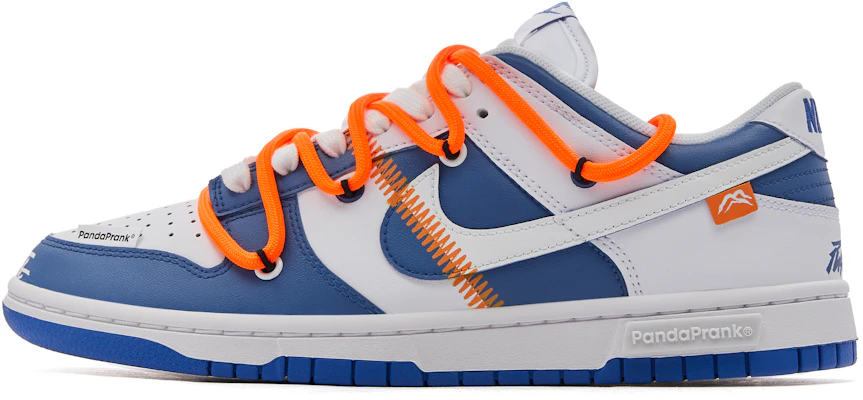 【訂製球鞋】Nike Dunk Low 熊貓惡作劇 遊境歷險 降溫 潮流百搭 耐磨 低筒 板鞋 男款 白藍 Order 【訂製球鞋】Nike Dunk Low 熊貓惡作劇 遊境歷險 降溫 潮流百搭 耐磨 低筒 板鞋 男款 白藍