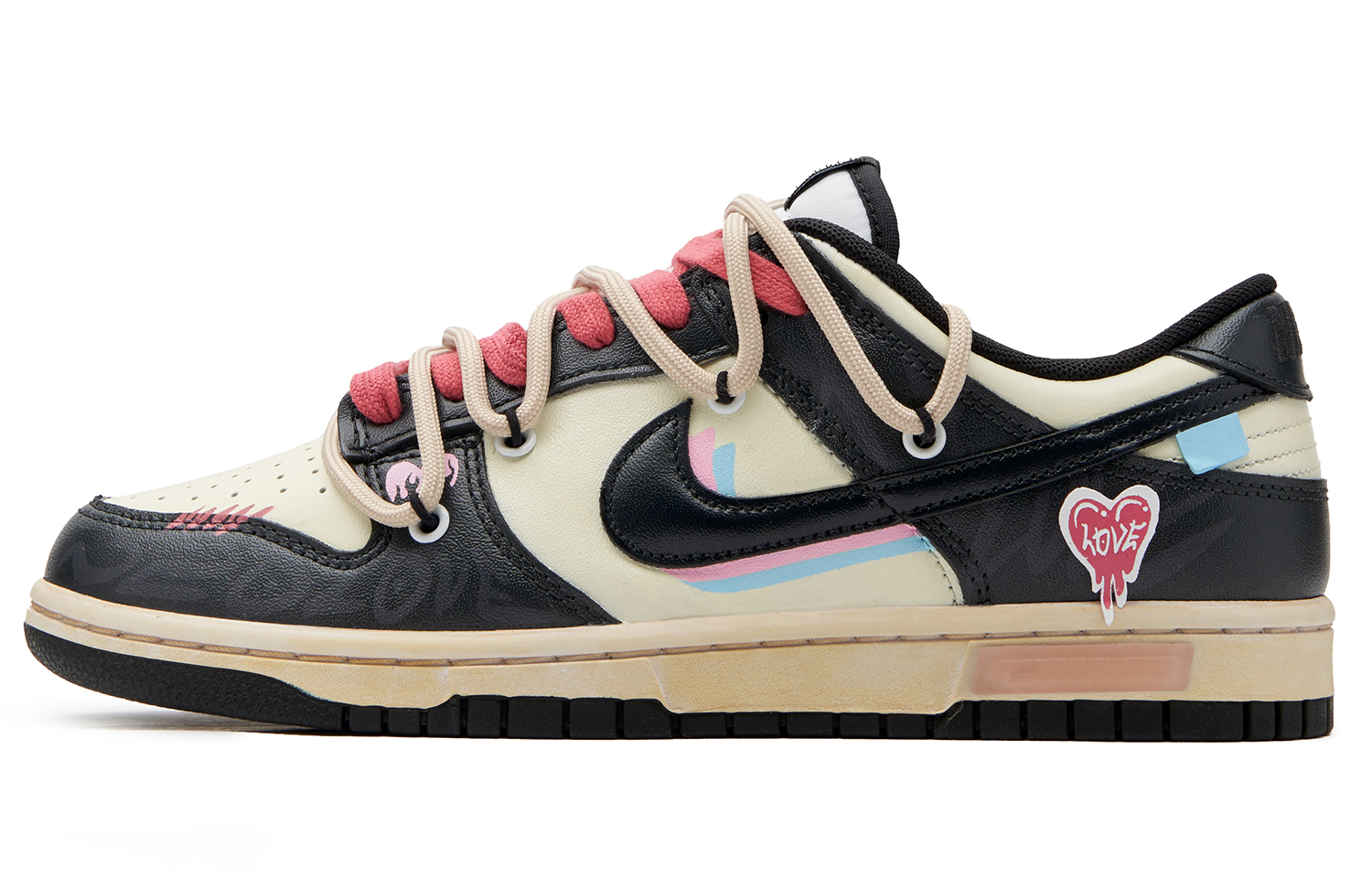 Buy 나이키 덩크 로우 '판다 장난 핑크' (Nike Dunk Low '판다 장난 핑크') DD1391-100(TeamH-男款迷幻爱S-BOX)