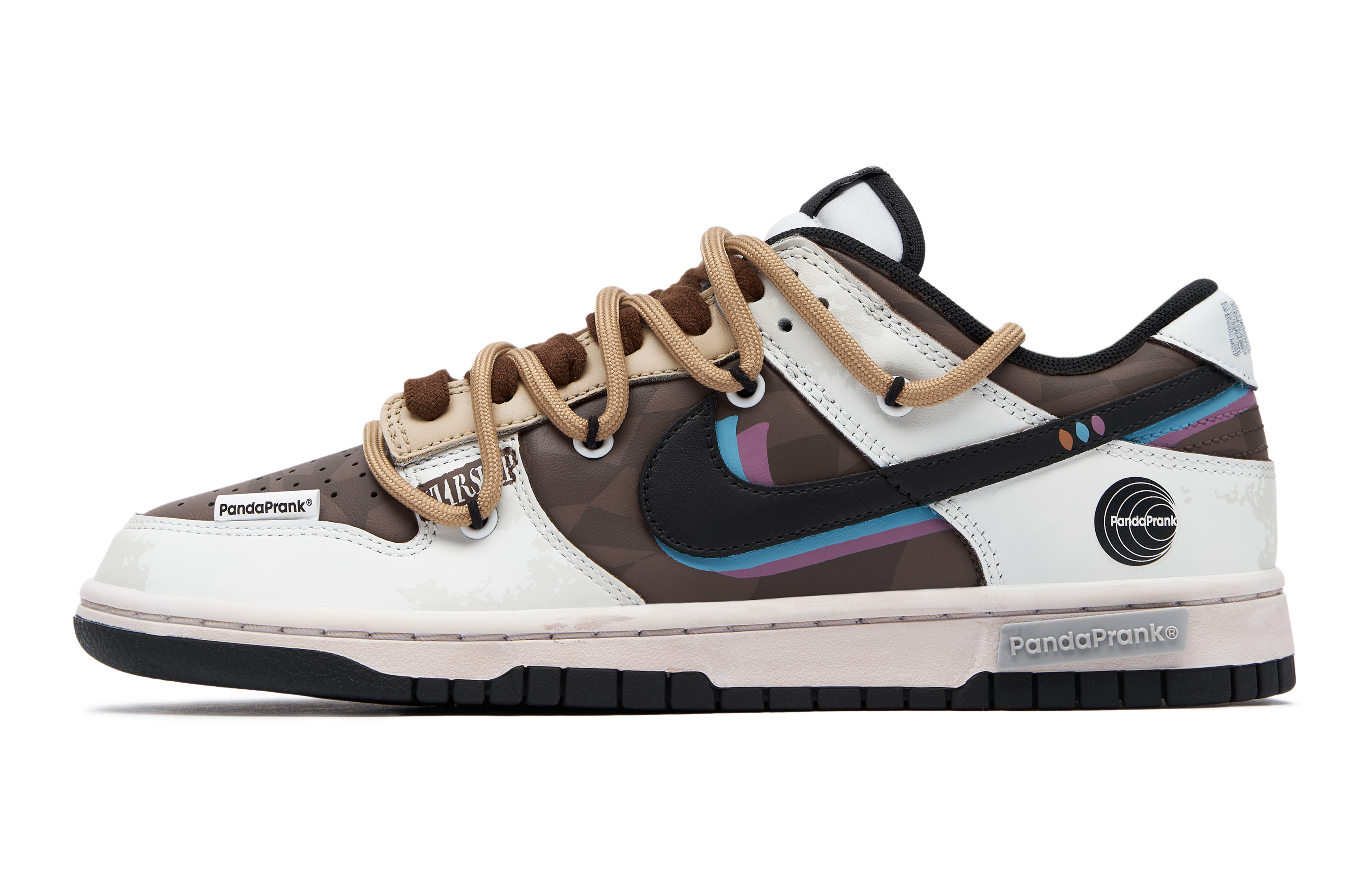 Order [カスタムシューズ] ナイキ ダンク ロー『パンダ プランク コスミック エクスプロレーション』CW1590-100-481105 CW1590-100-481105