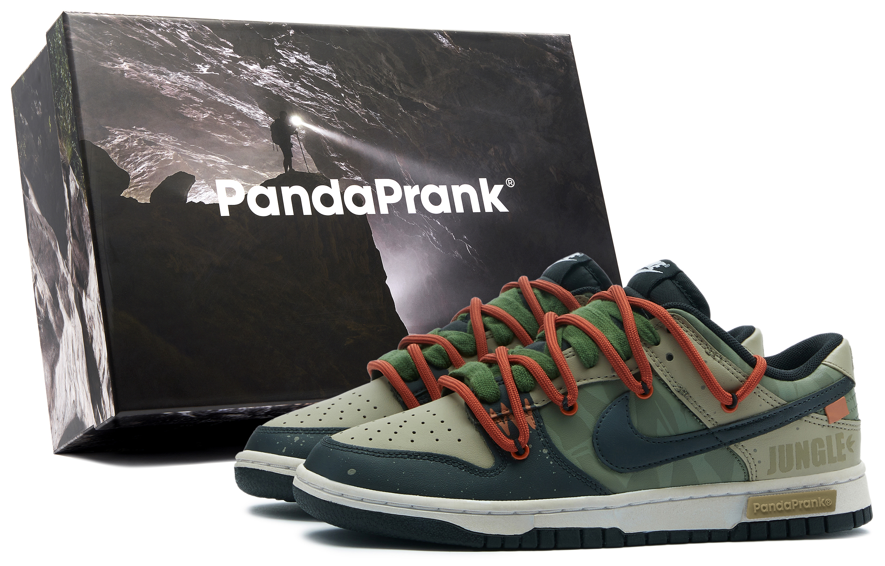 Buy [Kasut Tersuai] Nike Dunk Low 'Panda Prank Hutan Buluh Penjelajahan' DV0831-002-481055