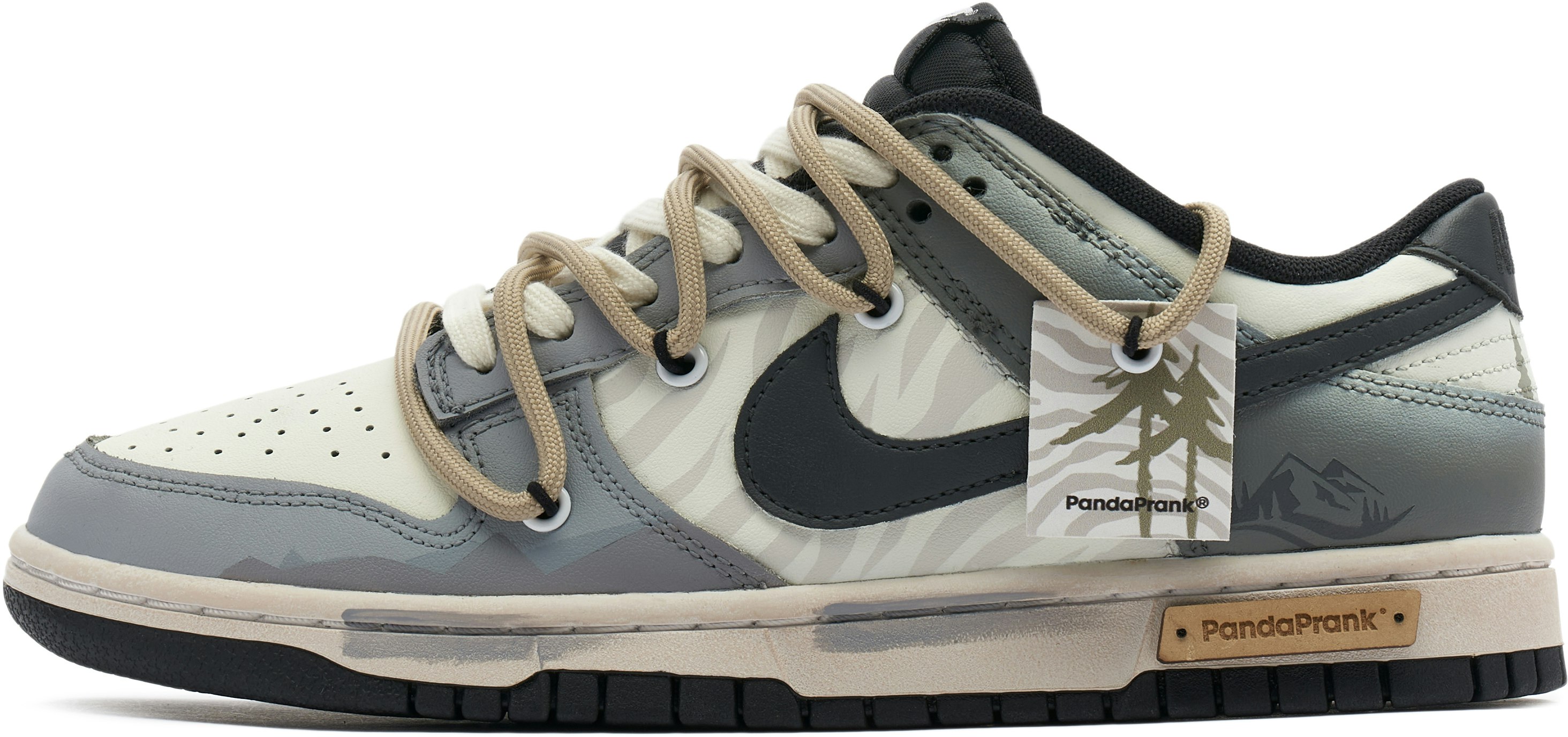 custom-shoes-nike-dunk-low-panda-prank-jungle-crossing
