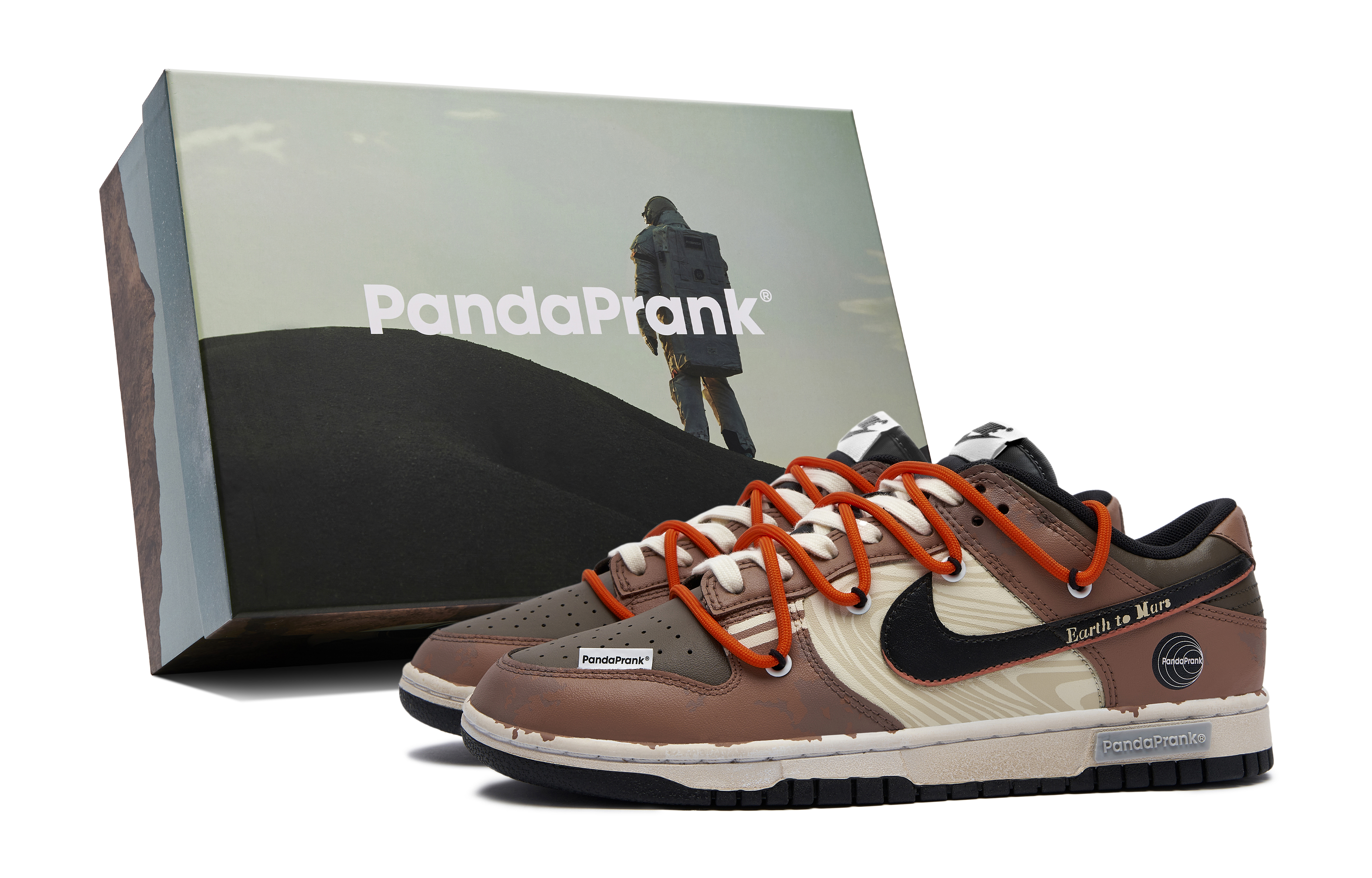 [Custom Shoes] Nike Dunk Low 'Panda Prank Mars Exploration'