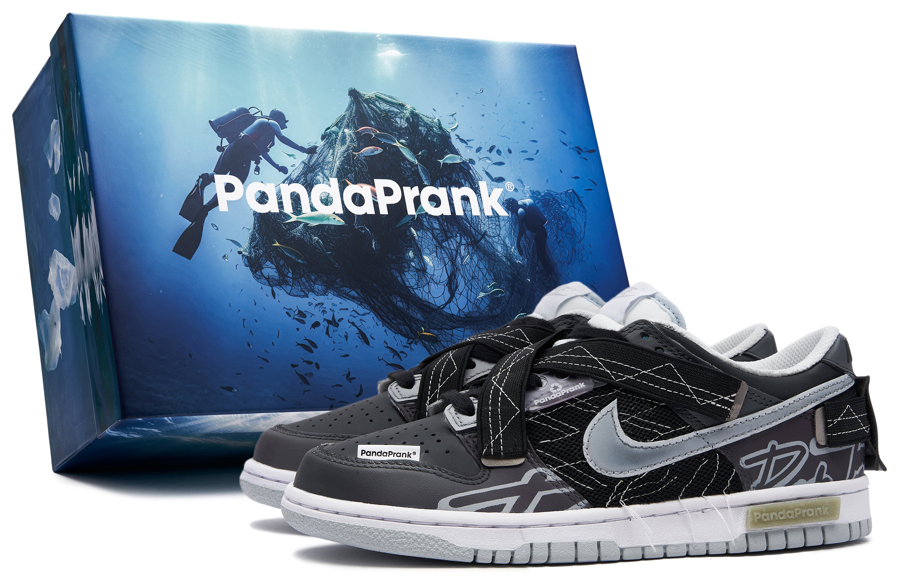 Buy 나이키 덩크 로우 '판다 장난 검은 바다' (Nike Dunk Low 'Panda Prank Black Sea') DV0831-101-481005