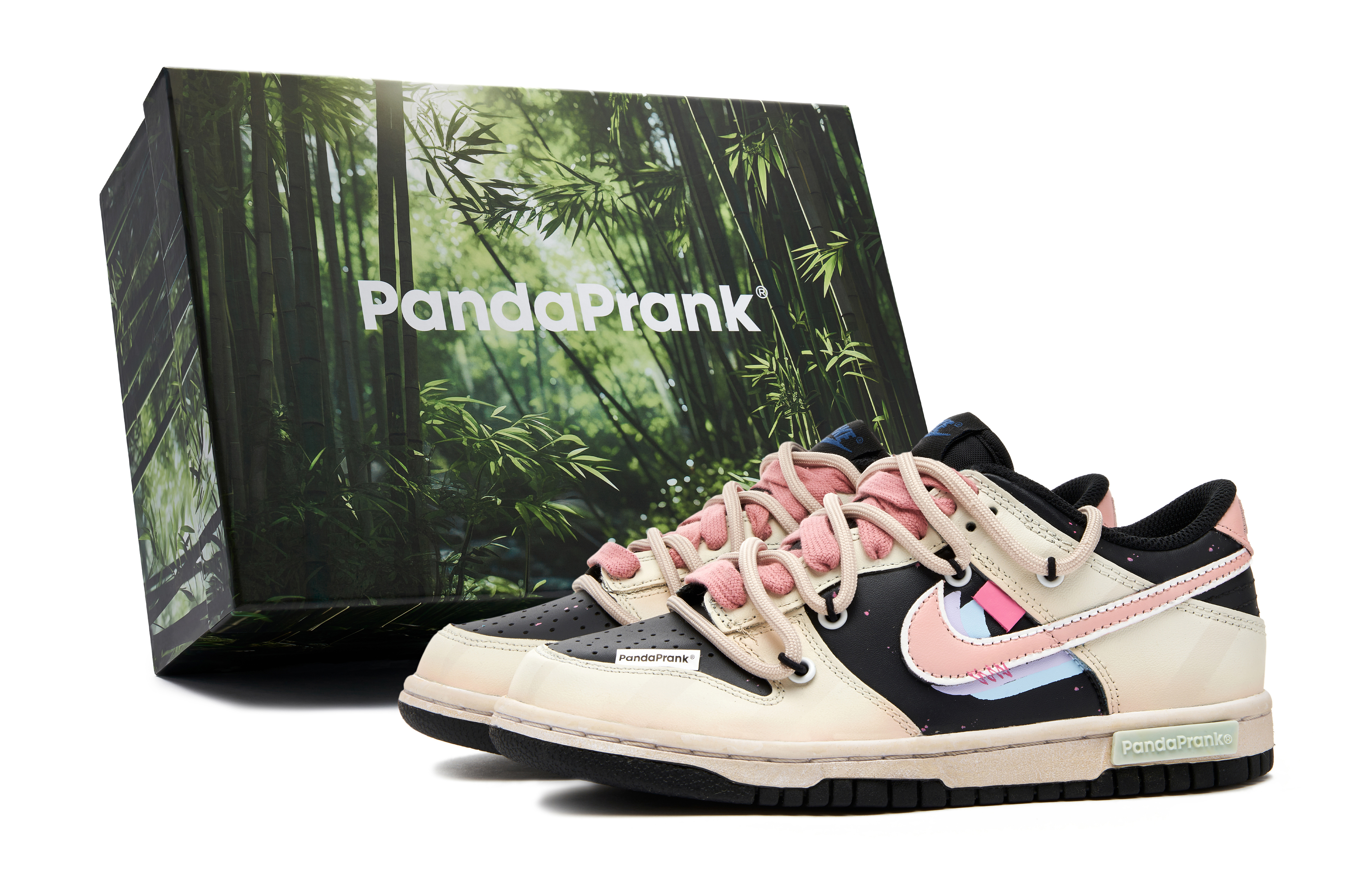 Buy [定制鞋] 耐克Dunk Low '熊猫恶作剧彩虹' DH9765-104-484973