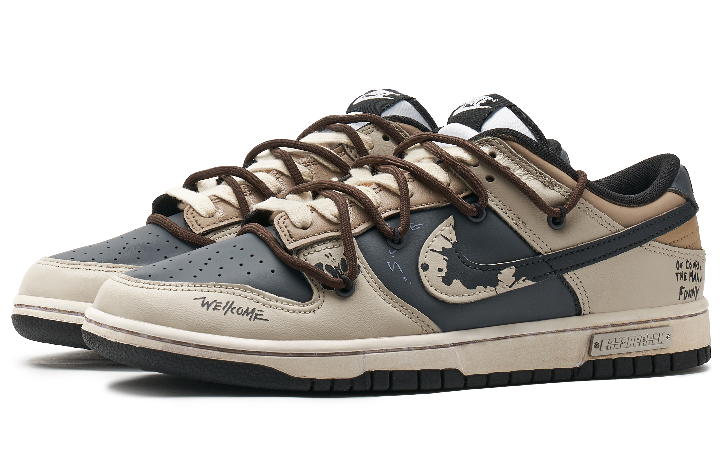 Lookbook [Kasut Custom] Nike Dunk Low 'Panda Prank Skate Trail' DD1391-100(TeamH-男款反转滑板S-BOX)