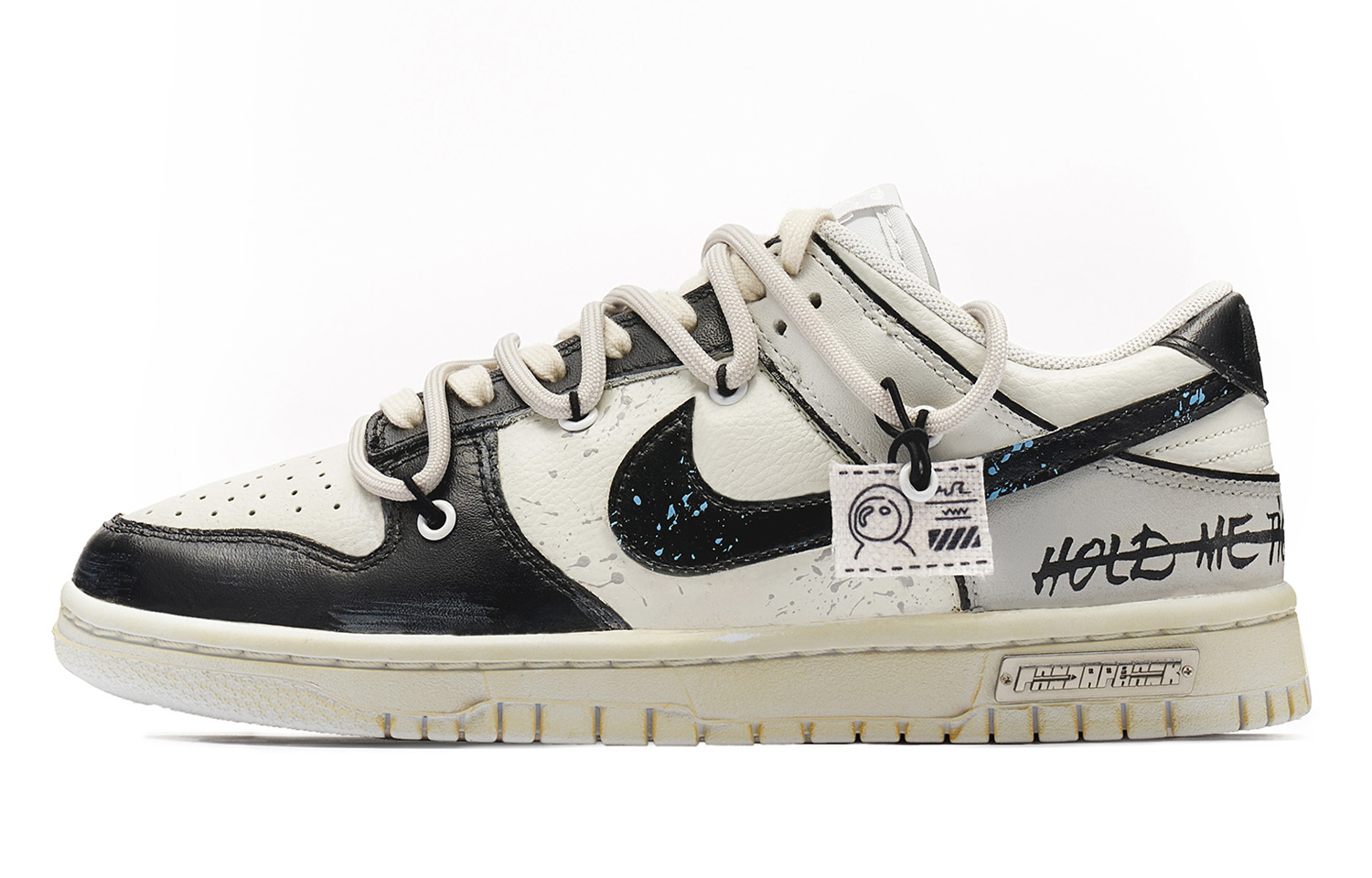 靴 Nike Dunk Low Panda prank Foggy Field - Unisex Dunk Low Custom – PANDAPRANK