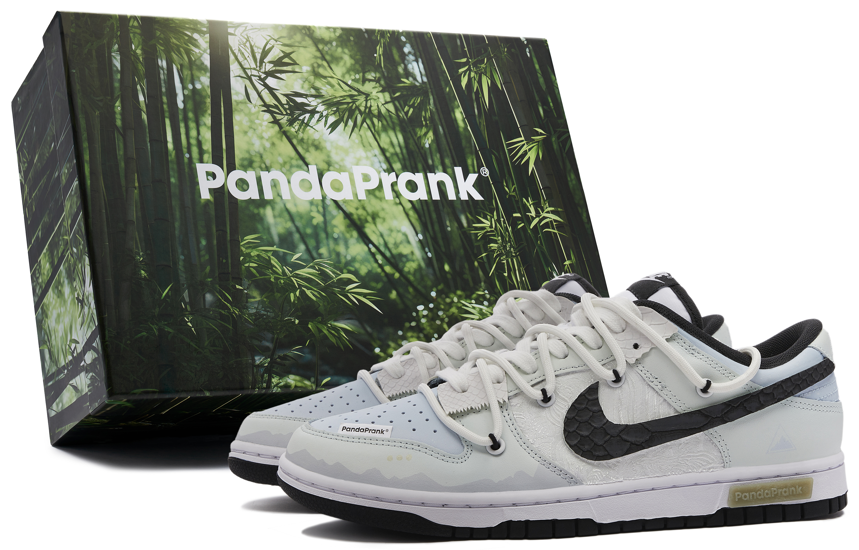 [Custom Shoes] Nike Dunk Low 'Panda Pranks Snowy Sanctuary'