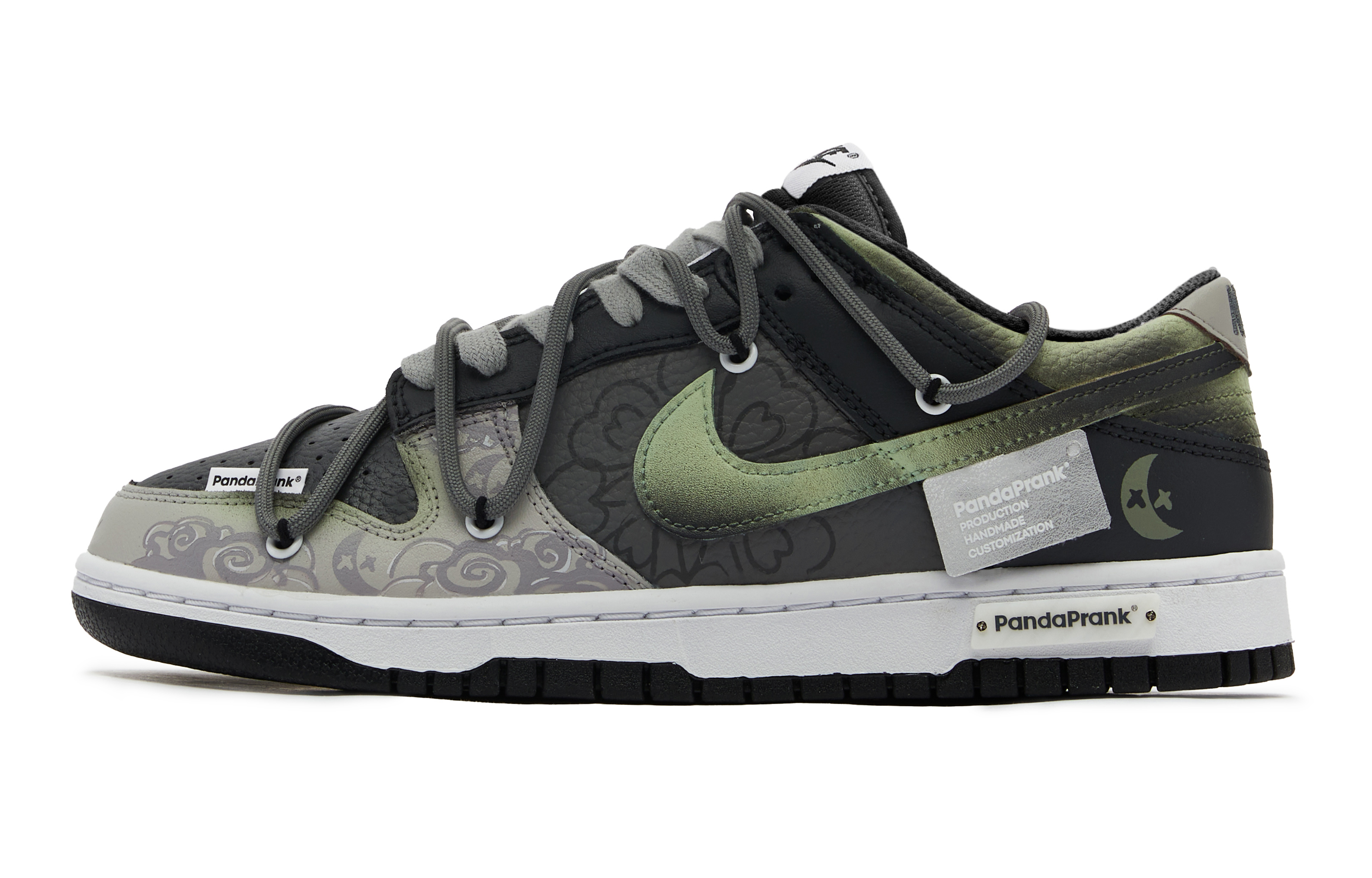 Buy [Sepatu Kustom] Nike Dunk Low 'Panda Prankster Moon' FD1232-001(TeamH-女款MOON-S-BOX)