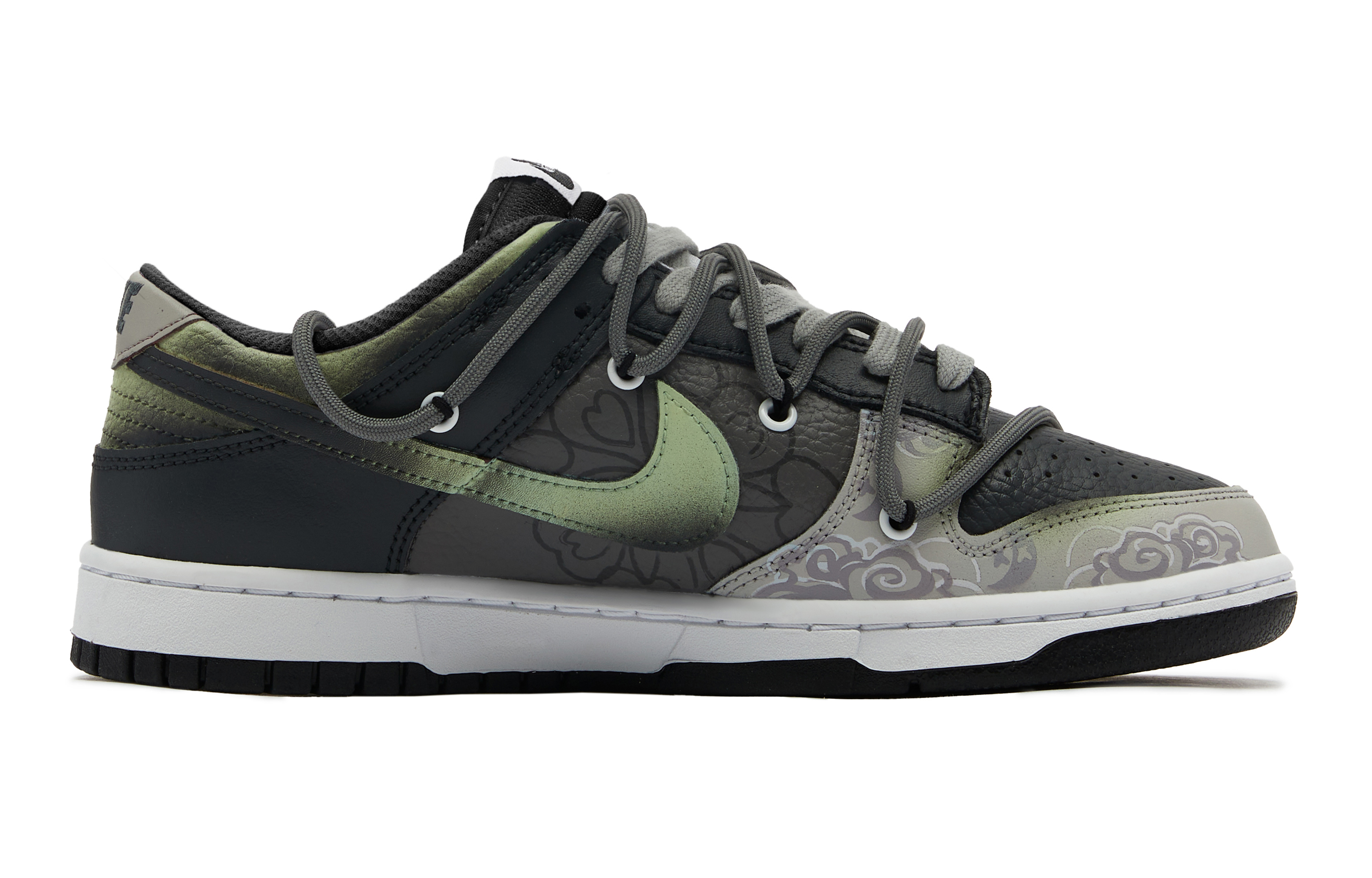 Order [Sepatu Kustom] Nike Dunk Low 'Panda Prankster Moon' FD1232-001(TeamH-女款MOON-S-BOX)