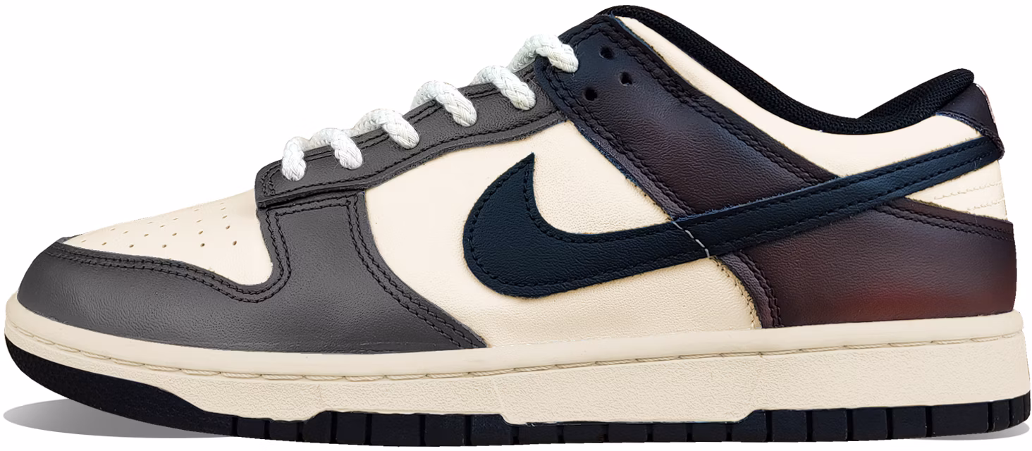 custom-shoes-nike-dunk-low-panda-red-wine-coffee