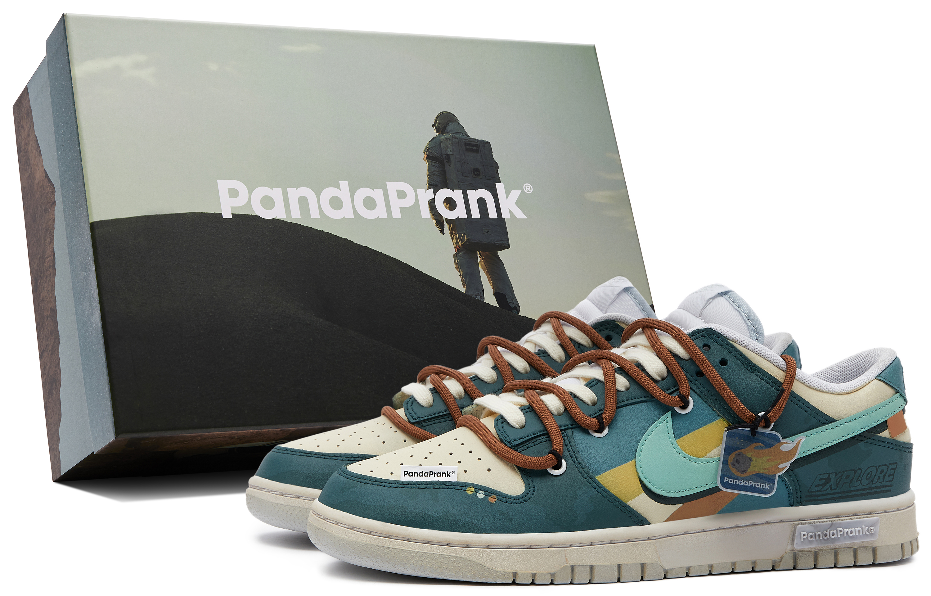 Buy [Kasut Custom] Nike Dunk Low 'Panda Shenanigans Eksplorasi Kosmik' DV0831-101-481025