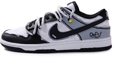 【客製球鞋】 Nike Dunk Low Black 笑臉 簡約萬用 復古仿舊 熊貓 低筒 板鞋 男款 黑灰 Buy 【客製球鞋】 Nike Dunk Low Black 笑臉 簡約萬用 復古仿舊 熊貓 低筒 板鞋 男款 黑灰