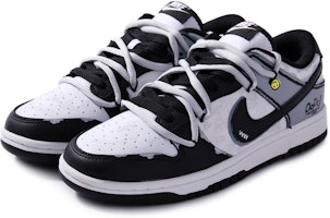 【客製球鞋】 Nike Dunk Low Black 笑臉 簡約萬用 復古仿舊 熊貓 低筒 板鞋 男款 黑灰 Lookbook 【客製球鞋】 Nike Dunk Low Black 笑臉 簡約萬用 復古仿舊 熊貓 低筒 板鞋 男款 黑灰