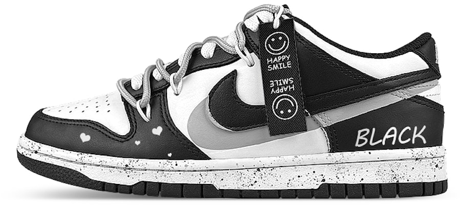 Nike Dunk Low Panda Smiley Corazón Negro Personalizadas DD1391-100(Team47-男笑脸黑BOX) Buy Nike Dunk Low Panda Smiley Corazón Negro Personalizadas DD1391-100(Team47-男笑脸黑BOX)