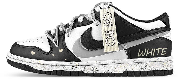 custom-shoes-nike-dunk-low-panda-smiley-box