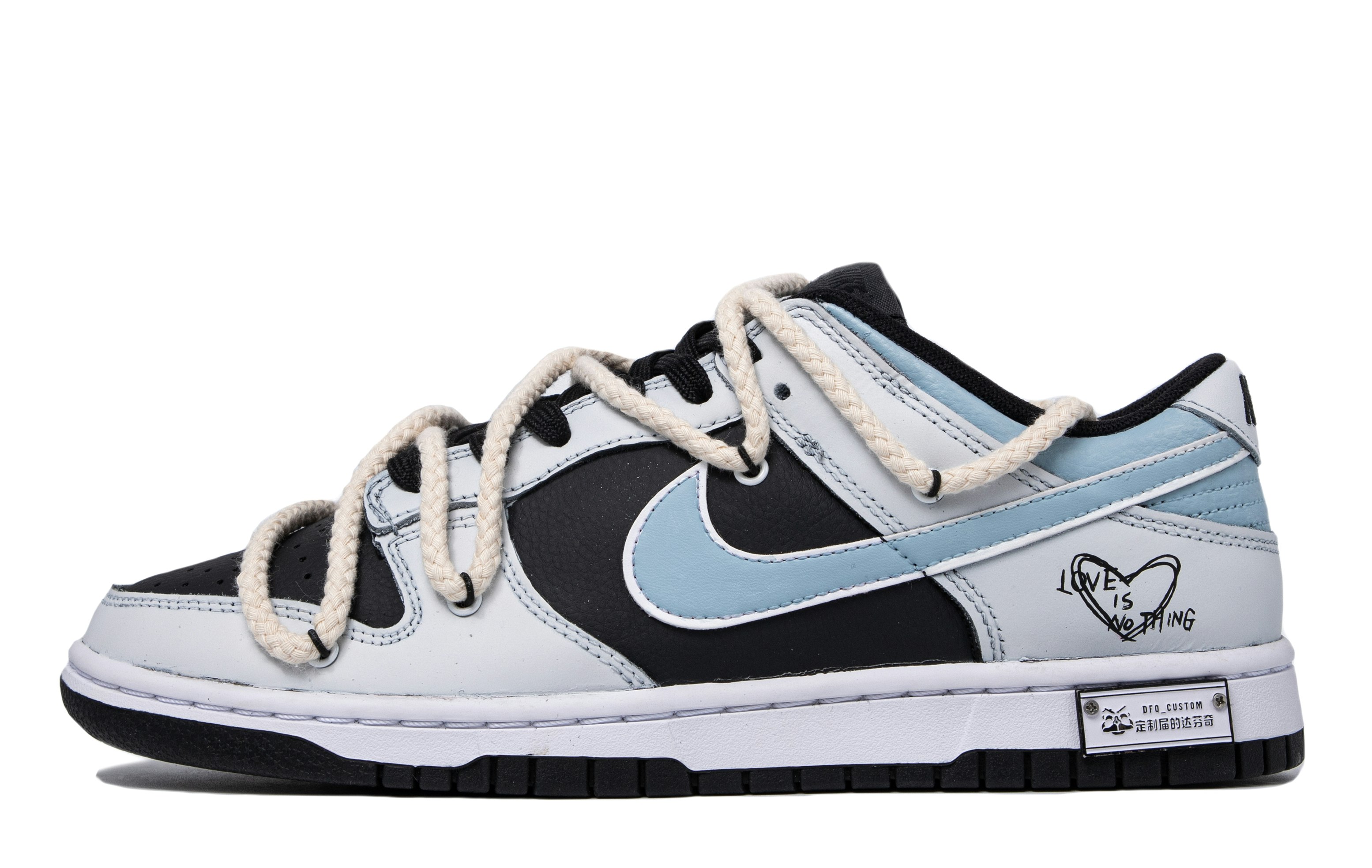 custom-shoes-nike-dunk-low-panda-smog-blue