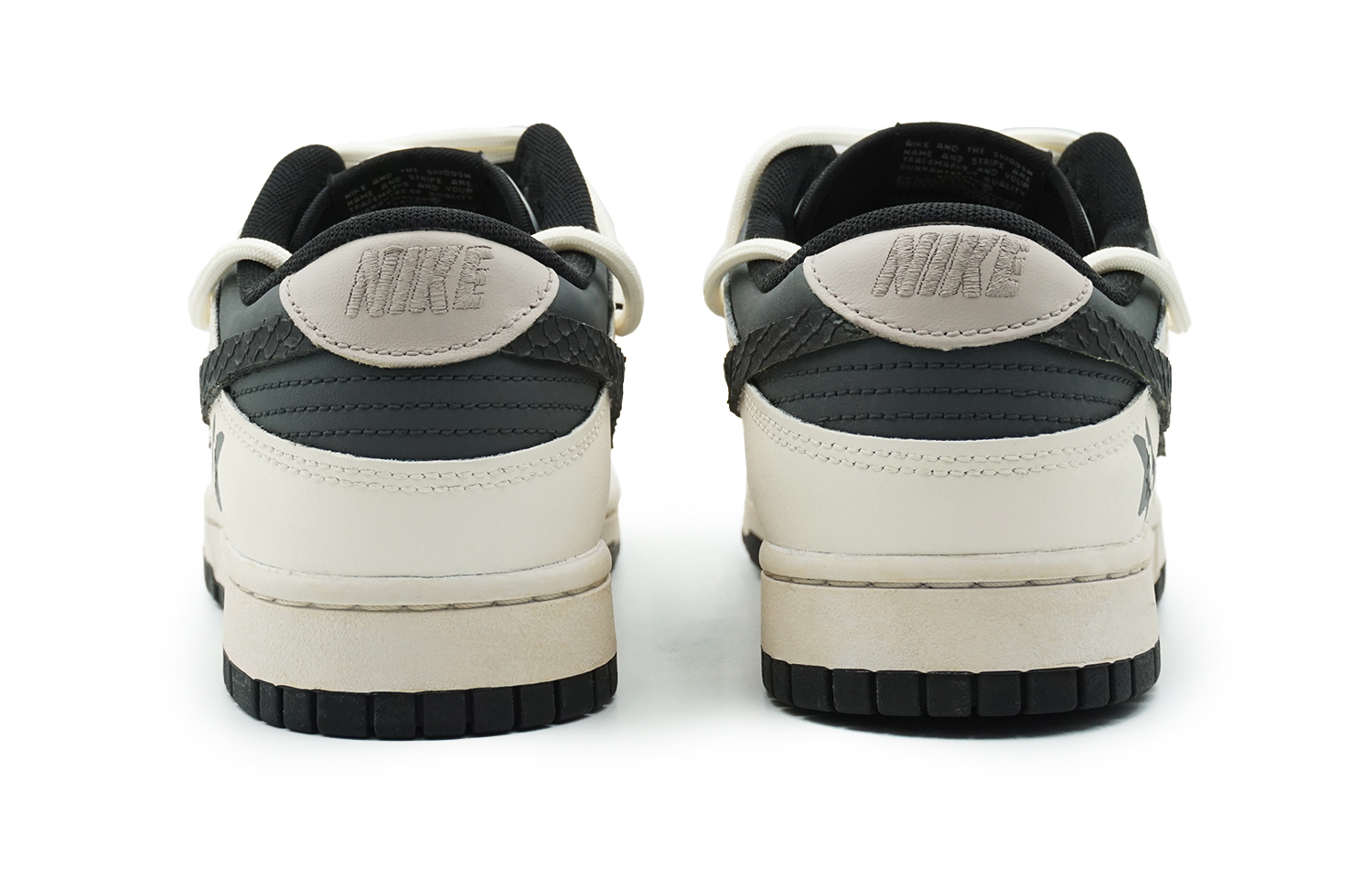 Shop [Kasut Custom] Nike Dunk Low 'Panda Snake' DD1391-100-444063