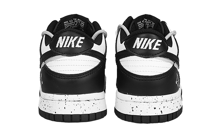 Purchase 【訂製球鞋】Nike Dunk Low 熊貓 P4 分子 泼墨 解構 雙勾 低筒 板鞋 GS 黑白