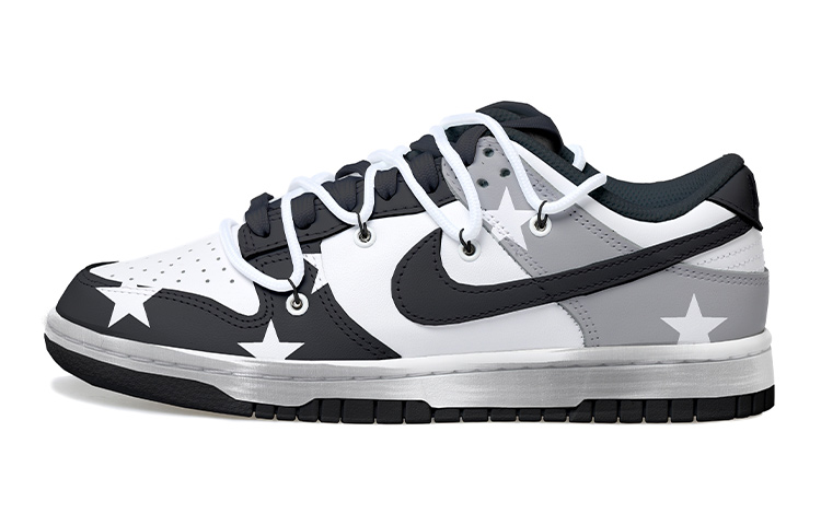 Buy 【定制鞋款】耐克Dunk Low 'Panda Stars 解构版' DH9765-002(Team拾玖-黑灰星星女S-BOX)