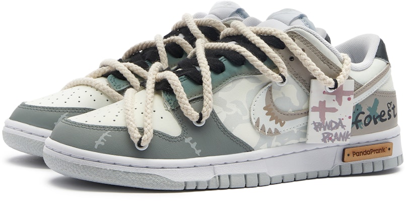 나이키 덩크 로우 '판다 트릭 정글' (커스텀) DV0831-101(TeamH-男款森林果实S-BOX) Lookbook 나이키 덩크 로우 '판다 트릭 정글' (커스텀) DV0831-101(TeamH-男款森林果实S-BOX)