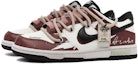 Shop 나이키 덩크 로우 '판다 트릭 레드 화이트' (커스텀) CW1590-100-474236