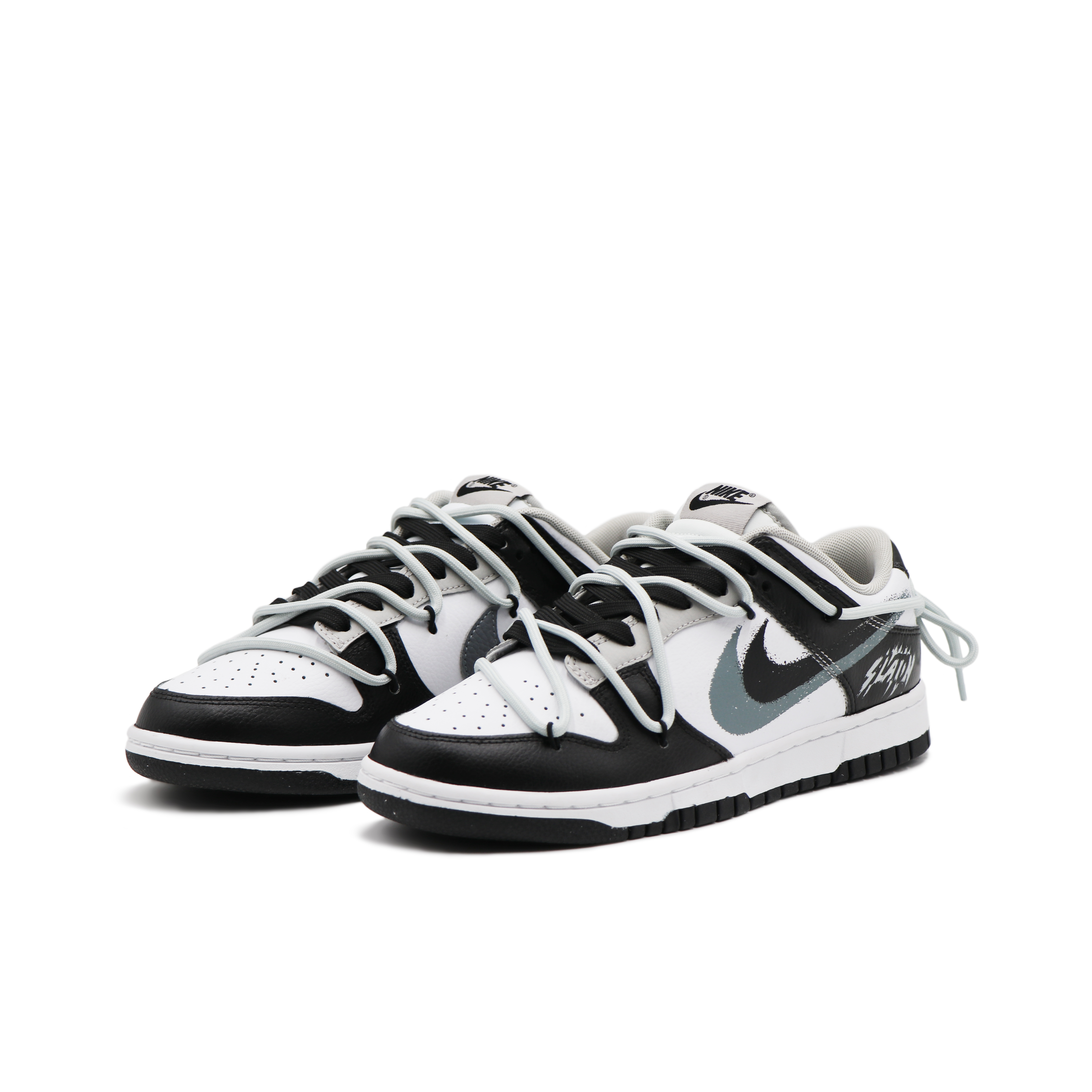 Lookbook [Kasut Custom] Nike Dunk Low 'Panda Vapour Puppet' FD0661-100(Team17-双钩泼墨)