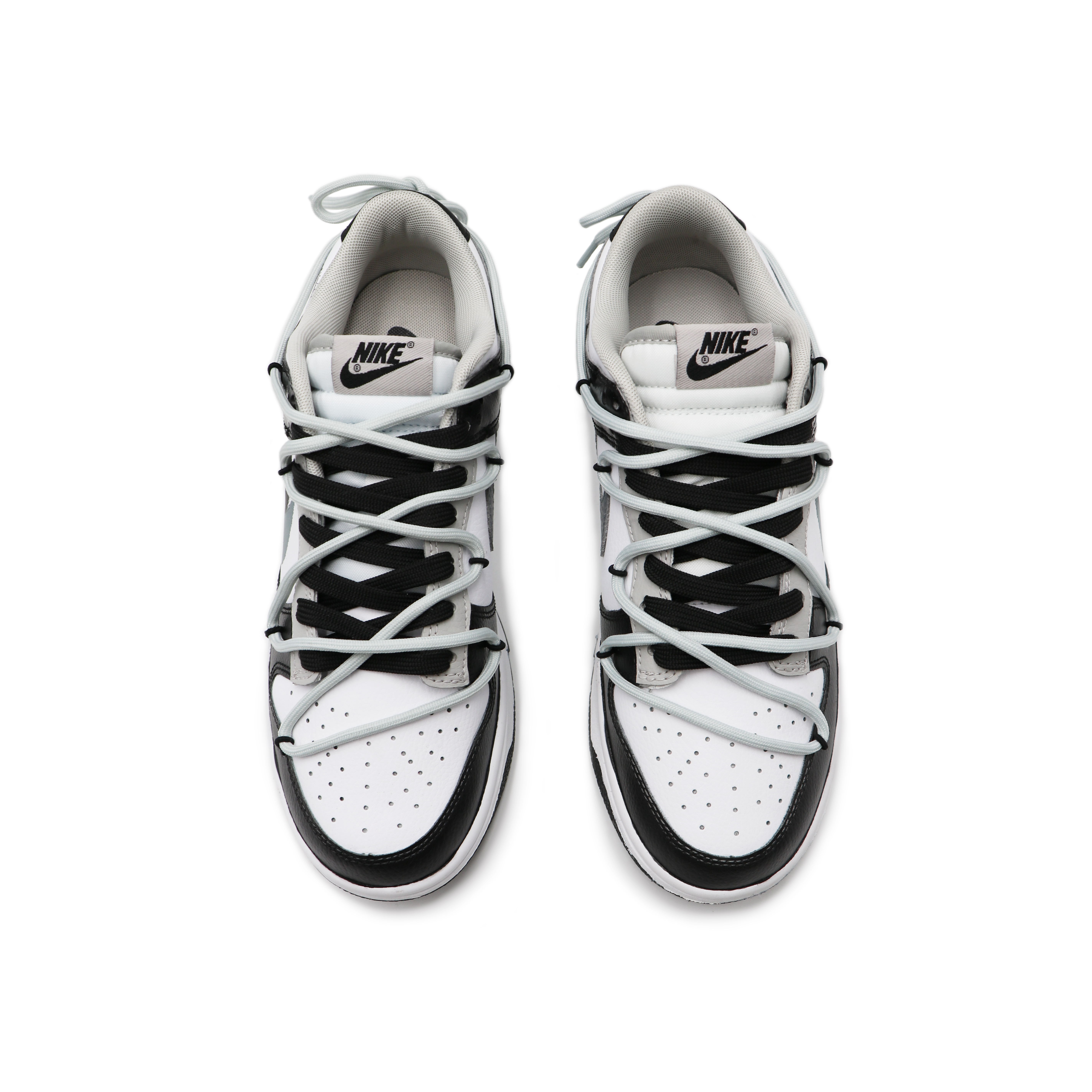 Shop [Kasut Custom] Nike Dunk Low 'Panda Vapour Puppet' FD0661-100(Team17-双钩泼墨)