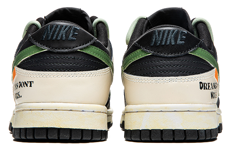 Purchase [Sepatu Kustom] Nike Dunk Low 'Panda Vibes Deconstructed Double Laces dengan Grafiti' DJ6188-002(TeamB-男款绿钩解构熊猫黑绿)