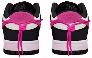 나이키 덩크 로우 '빈티지 핑크 스우시' (커스텀) DD1391-100(Team拾玖-黑白玫红钩男S-BOX) Shop 나이키 덩크 로우 '빈티지 핑크 스우시' (커스텀) DD1391-100(Team拾玖-黑白玫红钩男S-BOX)