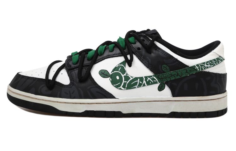 [Custom Shoes] Nike Dunk Low 'Panda White-Green'