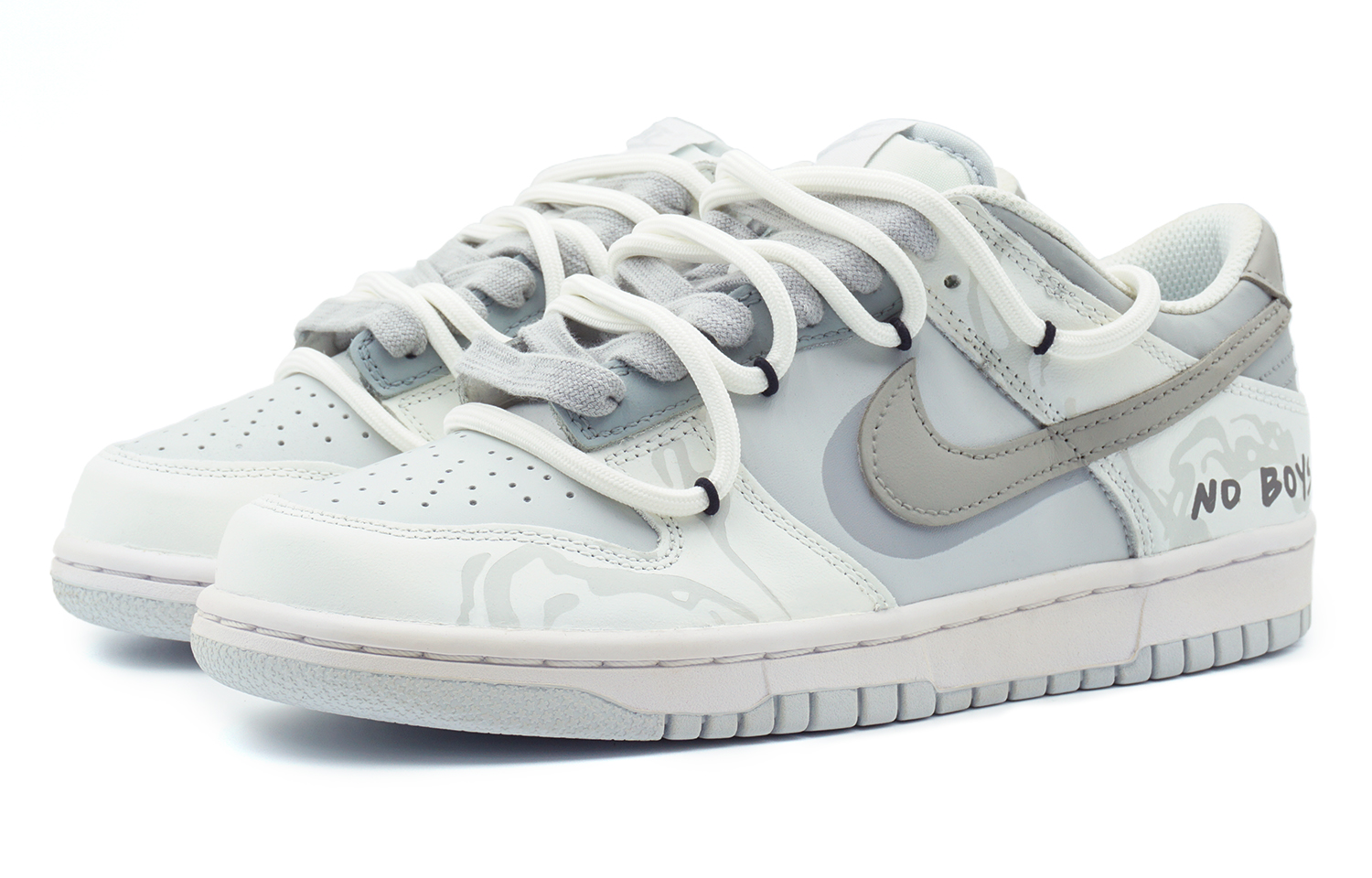 Shop [Zapatillas Personalizadas] Nike Dunk Low 'Panther - Blanco Azul' DH9765-102(Team108-女款小男孩)